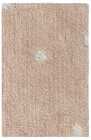 Jasnoróżowy bawełniany dywan dziecięcy tkany ręcznie odpowiedni do prania 100x150 cm Mini Dot Rose – Lorena Canals