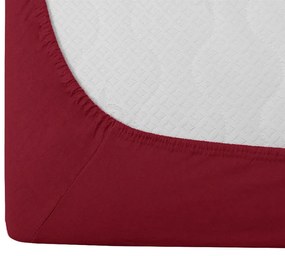 Jersey psześcieradło dziecięce wiśniowe 70 x 140 cm