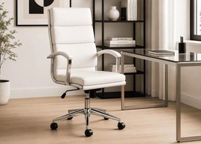 Fotel obrotowy Bralani z ekoskóry – ergonomiczny i komfortowy do biura lub domu
