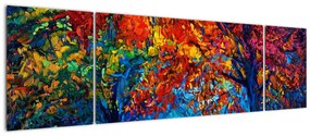 Obraz malowania natury (170x50 cm)