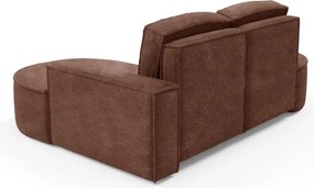 Narożnik MOLLY Prawostronny bez funkcji spania, wolnostojący tkanina ABRIAMO 12 Miedziany