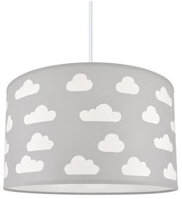 Żyrandol dziecięcy CLOUDS GREY 1xE27/60W/230V