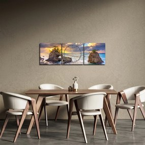 Obraz - Hatago Iwa (z zegarem) (90x30 cm)
