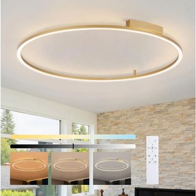 Brilagi - Ściemnialna oprawa PORTOFINO LED/85W/230V, średnica 120 cm, złota + pilot