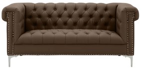 Sofa RICK, dwuosobowa, brązowa