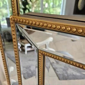 Lustro w lustrzanej ramie, kolor złoty 104x74cm