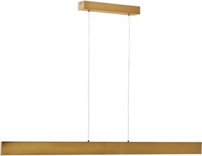 Lampa wisząca LED w kolorze złota z metalowym kloszem Boadella – Kave Home