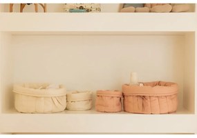 Kremowe tekstylne pojemniki dziecięce zestaw 2 szt. ø 30x20 cm Bambie Natural – Lorena Canals