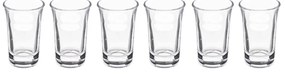 Taca do serwowania drinków, drewniana, 6 kieliszków