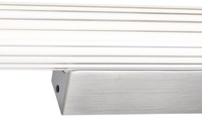 Retro Kinkiet / Lampa scienna Gunmetal 80,4 cm z LED IP44 - Coco Retro Oswietlenie wewnetrzne