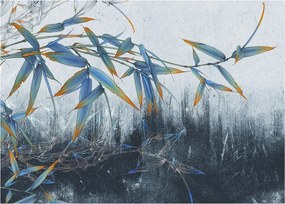 Obraz - Bambus na ścianie (70x50 cm)