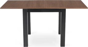 Stół Kwadratowy Rozkładany MAX 80-160 cm Orzech Nicea/Czarny Loft