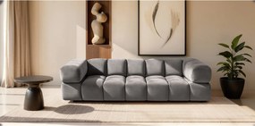 Sofa czteroosobowa, tkanina welurowa Bluvel, Popielaty, Averro