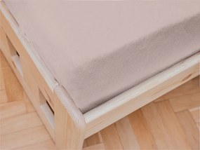 PrzytulneMieszkanie.pl Prześcieradło jersey do dziecięcego łóżeczka jasnoróżowe 70 x 140 cm