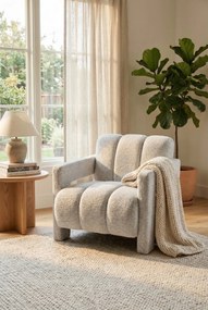 Szary fotel nowoczesny do salonu T7-K89