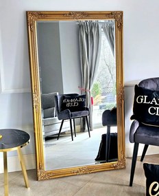 Lustro w złotej ramie 146x86cm