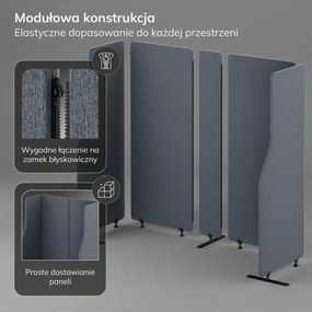 Parawan akustyczny SADIE Carbon Fog 260/145 cm