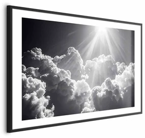 Plakat Nadzieja w chmurach 60x40 cm z ramą czarną z marginesem ARTGEIST B