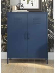 Niebieska metalowa szafka 80x102 cm Bradford – Queer Eye