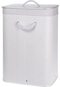 Bambusowy kosz na pranie z pokrywą NATURAL, 60 l