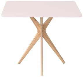 Stół CUTTI 55x80 różowy/jesion RAGABA