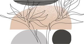 Obraz - Line art flowers N⁰2 (170x50 cm)