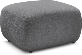 Szary podnóżek z materiału bouclé Montaigne – Bobochic Paris