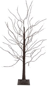 Zewnetrzna Świąteczna lampa podłogowa brązowa drzewko 120 cm z LED z timerem IP44 - Ki Oswietlenie zewnetrzne