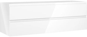 Mexen Orio szafka łazienkowa podumywalkowa 140 cm, 2 szuflady, biała połysk - 91A10-14047-2-BFF00