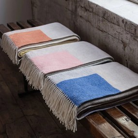 Zielono-ceglasty koc 125x190 cm Brick – Mette Ditmer Denmark