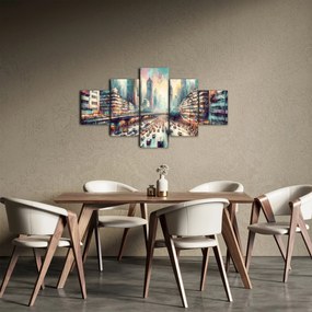 Obraz - Życie w wielkim mieście (125x70 cm)
