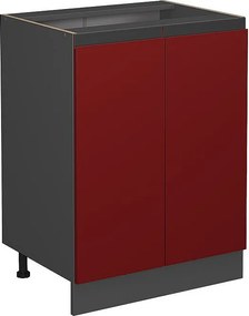 Szafki kuchenne czerwony 60x46x81.6 r-line