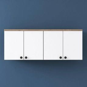 Szafka ścienna Bany Walnut and White