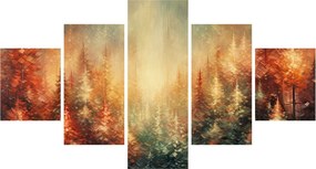 Obraz - Malowanie lasów (125x70 cm)