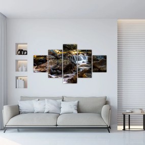 Obraz skalistego strumienia (125x70 cm)