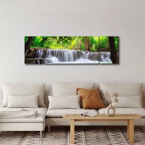Obraz wodospadu w Kanchanaburi, Tajlandia (170x50 cm)