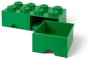 Zielony pojemnik z 2 szufladami LEGO®