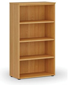 Regał biurowy PRIMO WOOD, 800 x 420 x 1434 mm, buk