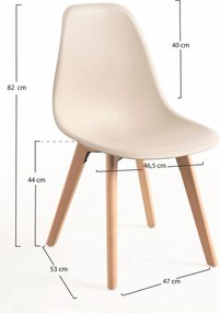 Zestaw 4 Krzese Kelen