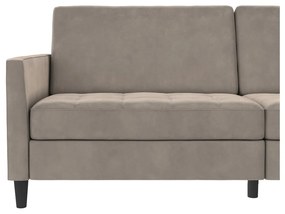 Beżowa aksamitna sofa 207 cm Presley – Støraa