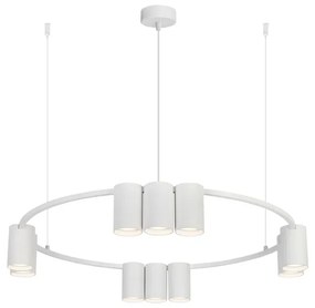 Biała nowoczesna lampa 10 punktowa K406 W9-B70