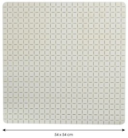 Spirella Antypoślizgowa mata prysznicowa QUADROPremium, biała, 54 x 54 cm