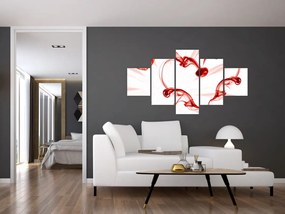 Obraz serce z dymu (125x70 cm)