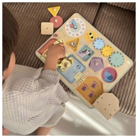 Tooky toy tablica manipulacyjna zamki zębatki sorter zegar