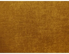 Tapicerowane łóżko dwuosobowe w kolorze ochry ze schowkiem i stelażem 160x200 cm Louise – Bobochic Paris