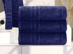 Ręcznik kąpielowy Comfort 70 x 140 cm ciemnoniebieski, 100% bawełna