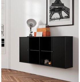 Czarny modułowy system półek 136x69 cm Mistral Kubus – Hammel Furniture