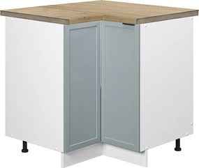 Szafka narożna jasnoniebiesko-szary 80.5x60x82 fame-line