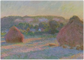 Obraz - Claude Monet, Stacks of Wheat (End of Summer) , reprodukcje (70x50 cm)