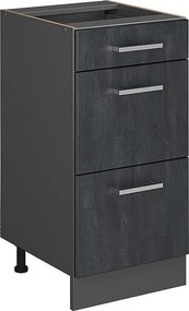 Szafka dolna do kuchni czarny beton 40x46x81.6 r-line